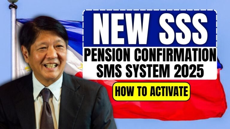 New SSS Pension Confirmation SMS System 2025