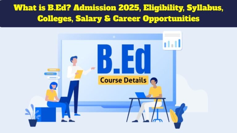 What is B.Ed? Admission 2025, Eligibility, Syllabus, Colleges, Salary & Career Opportunities