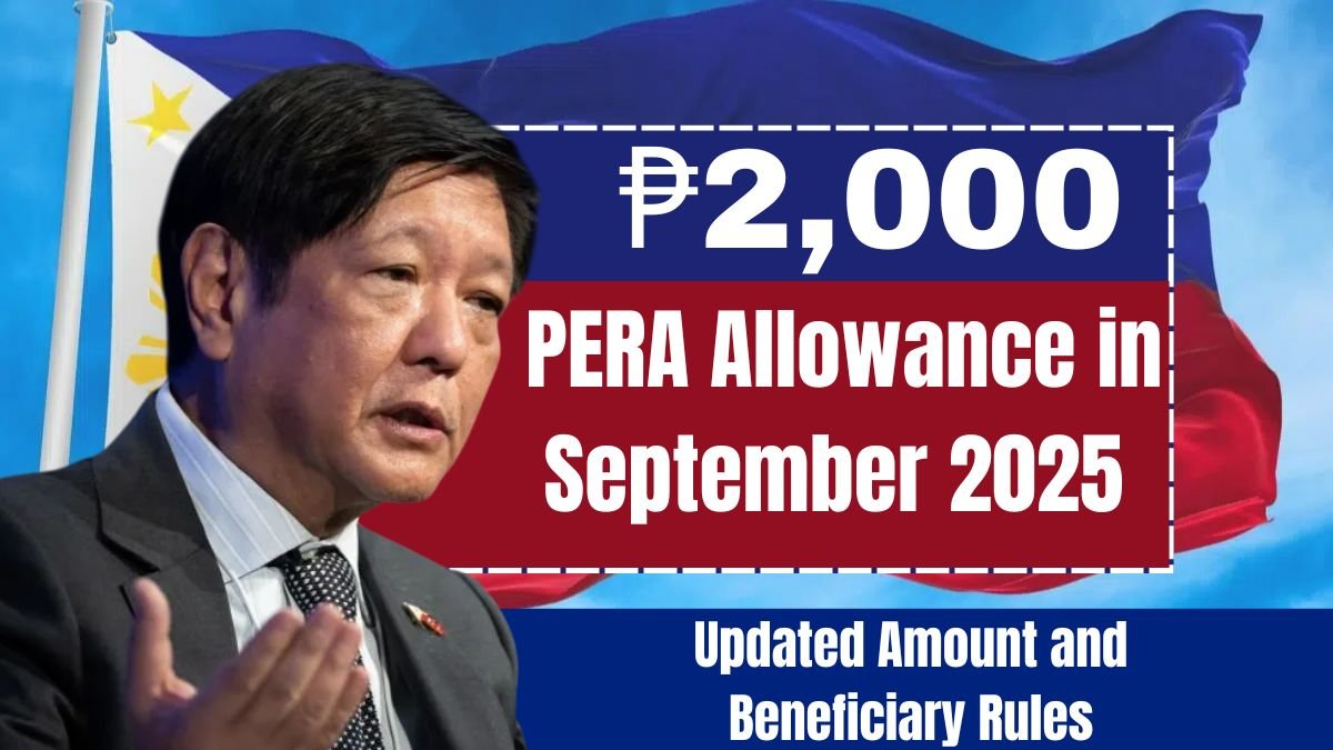 ₱2,000 PERA Allowance in September 2025 Updated Amount and Beneficiary Rules